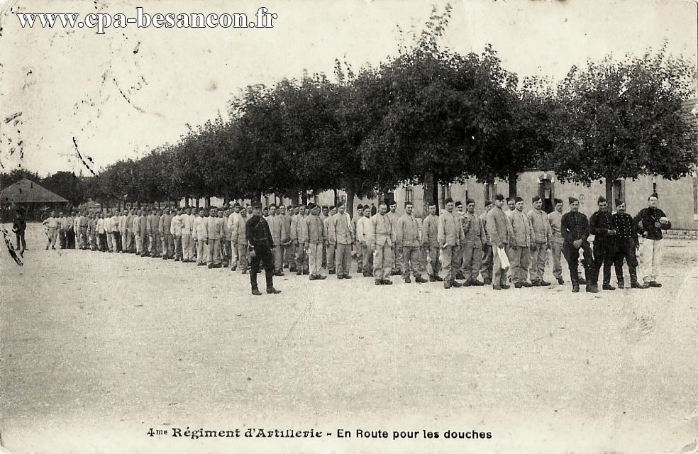 4me Régiment d'Artillerie - En Route pour les douches